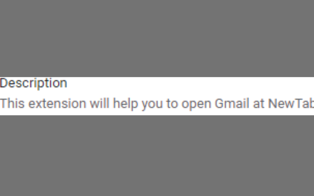 Open Gmail in NewTab
