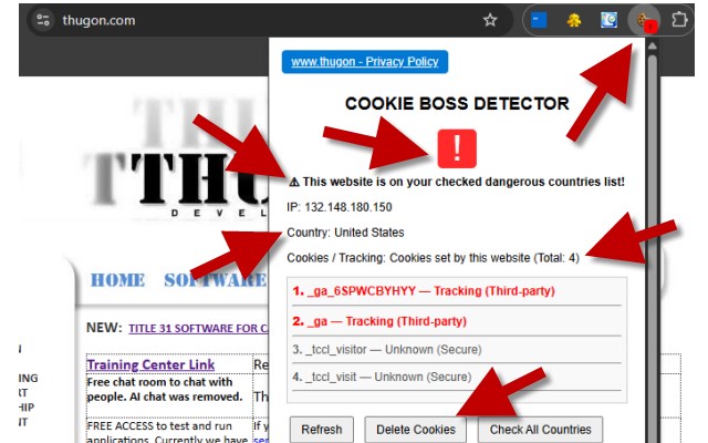 COOKIE BOSS DETECTOR