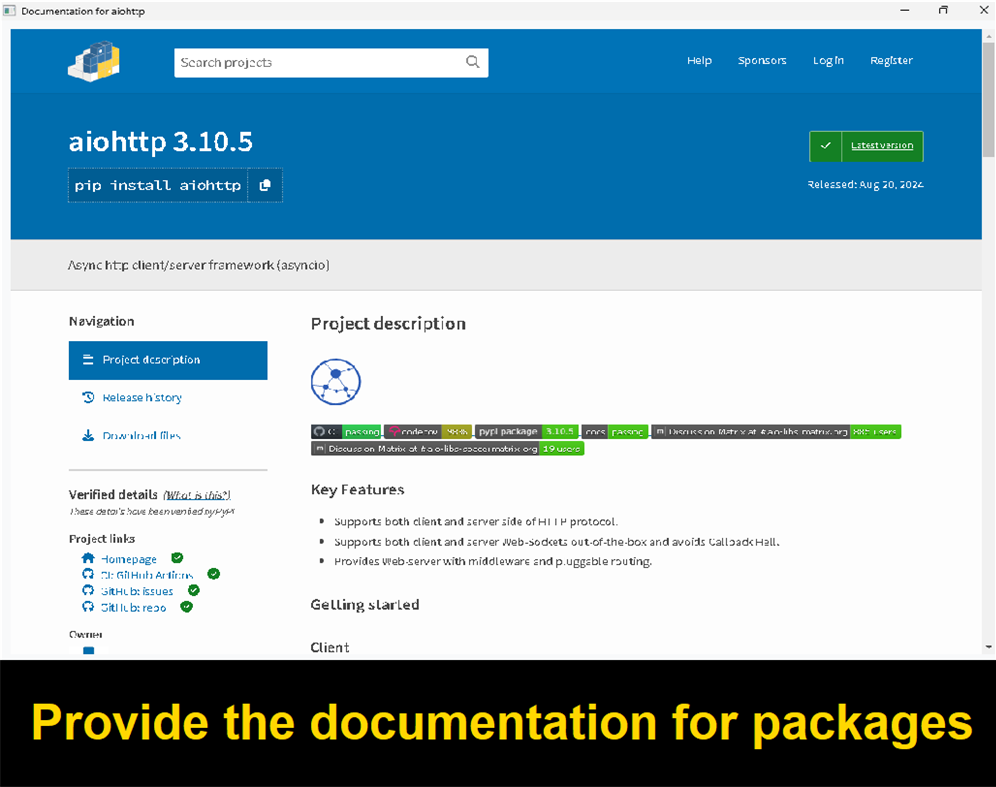 #5. Python Package Installer (Windows) By: aria vision