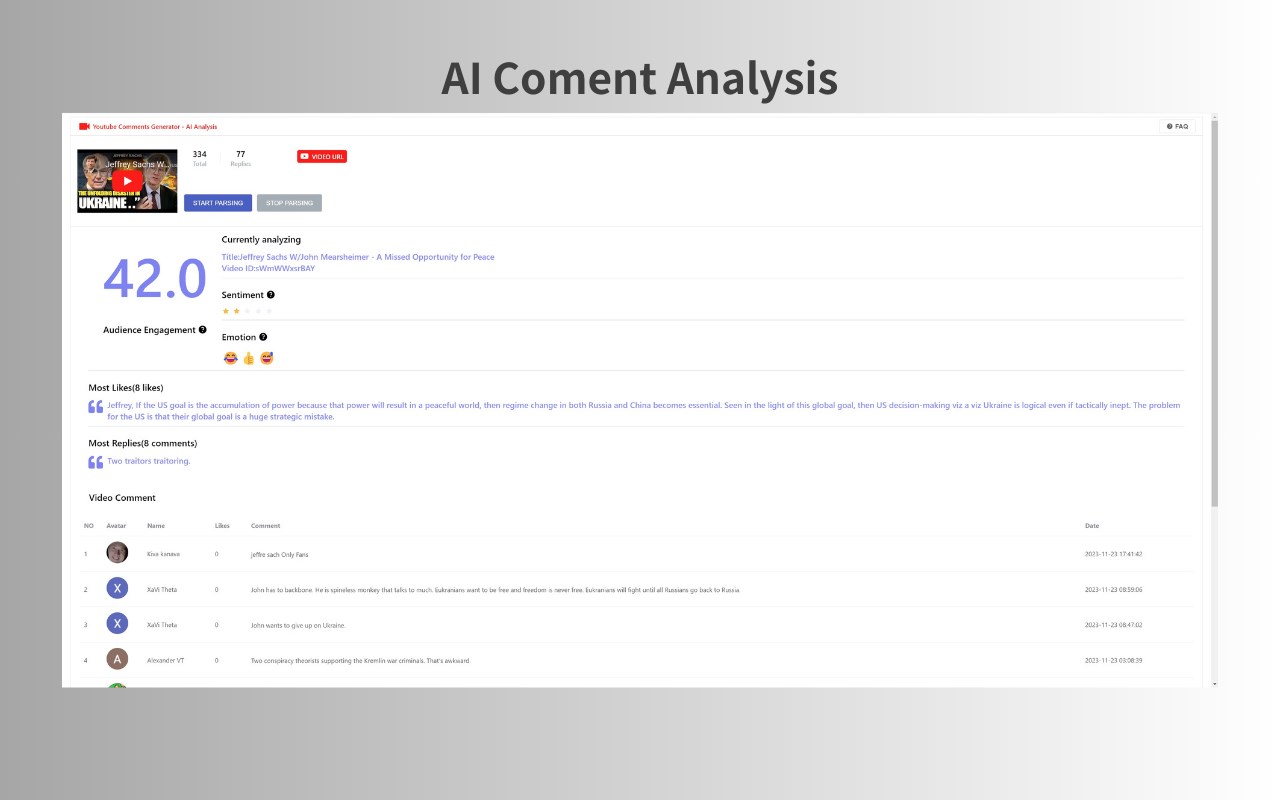 YouTube™ Comment Generator&Analyse-EasyComment