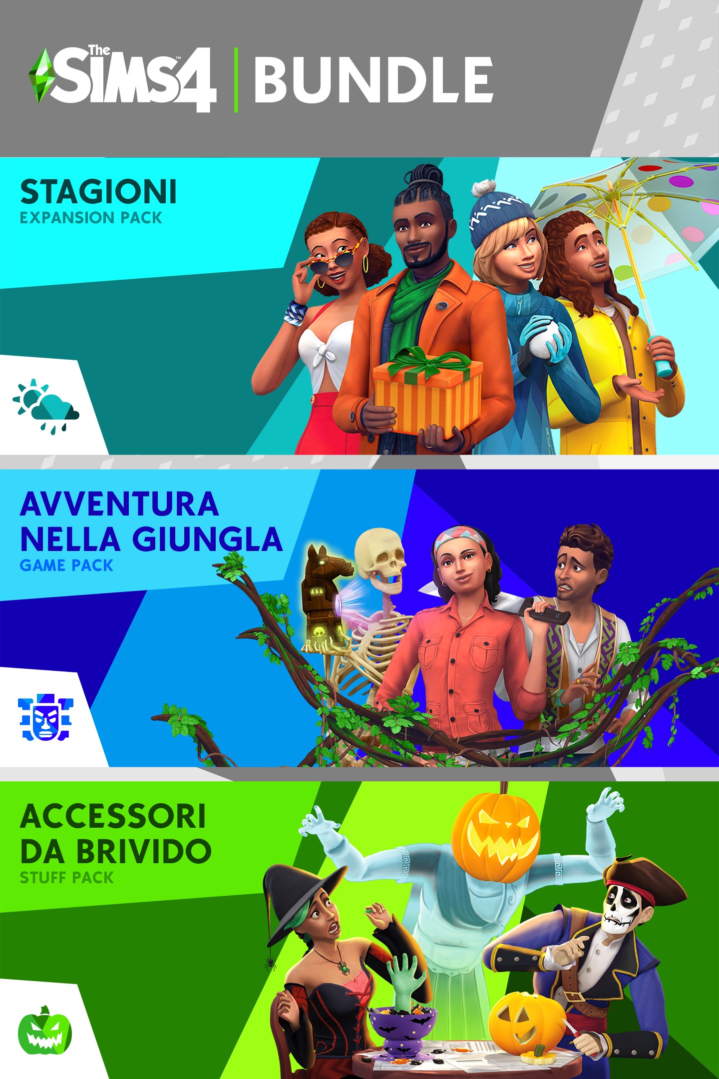 The Sims™- Seasons, Jungle Adventure, Spooky Stuff | Xbox | Chiave | Privato
