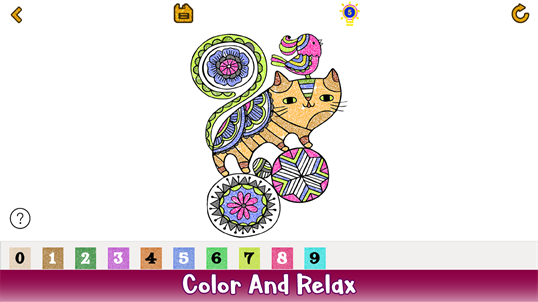 Cats Glitter Color by Number - Animals Coloring Book screenshot 5