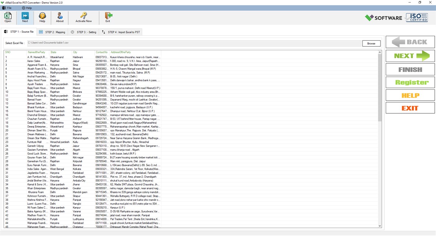 #2. XLS to PST Converter (Windows) Av: VARTIKA SOFTWARE PRIVATE LIMITED