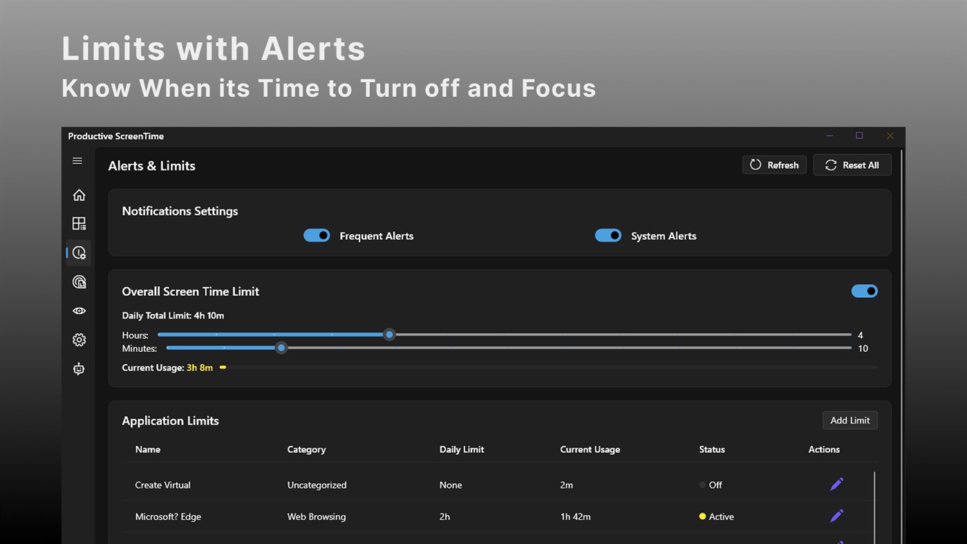 #3. TimeMark - Track Screen Time & App Usage (Windows) Av: Harmanita