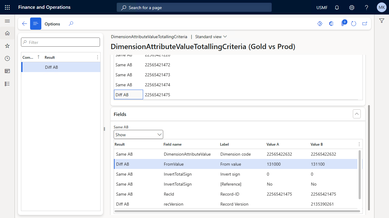 Snapshot 5 of ConfigCompare