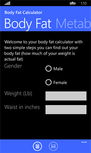% Body Fat Calculator screenshot 2