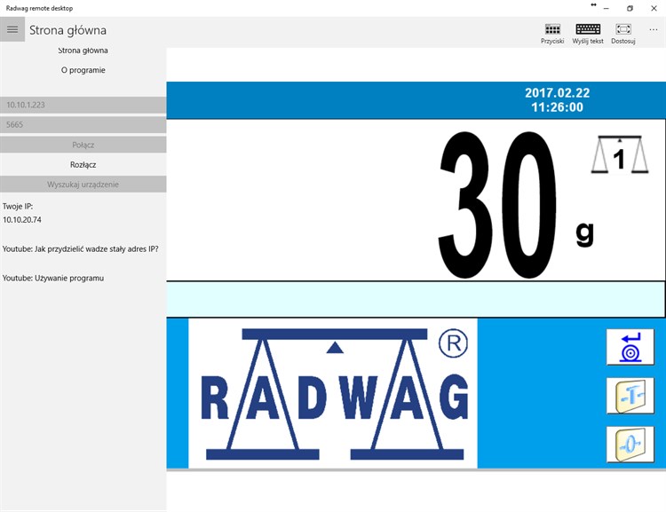Radwag Remote Desktop - PC - (Windows)