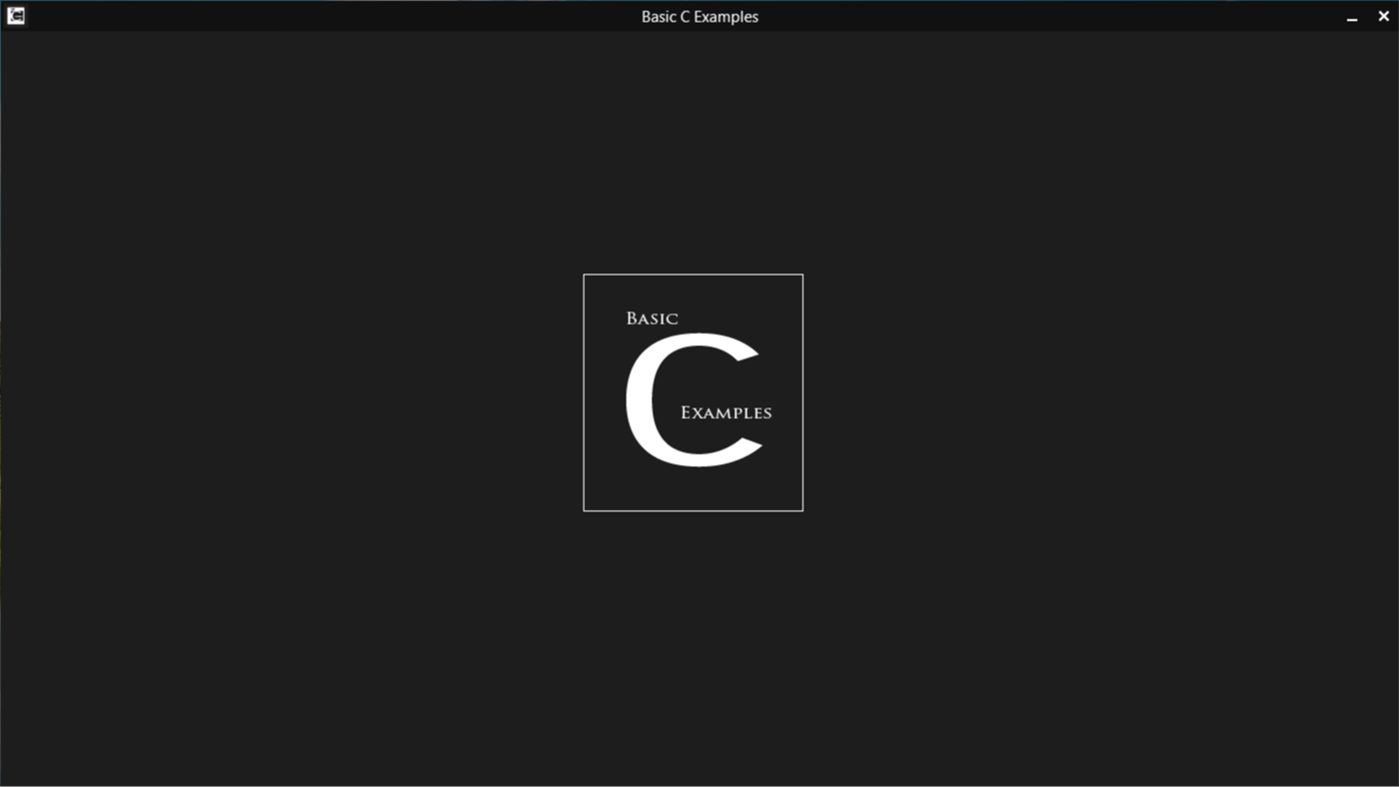 #1. Basic C Examples (Windows) Által: Ganji Siva Prakash