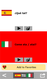 Spanish to Italian phrasebook screenshot 3