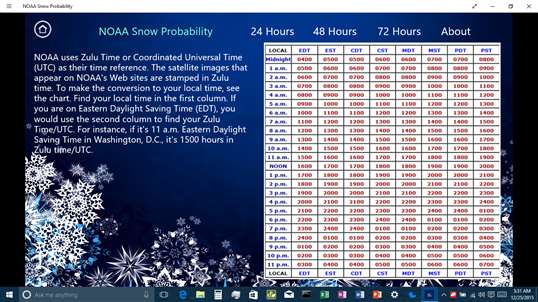 NOAA Snow Probability screenshot 4