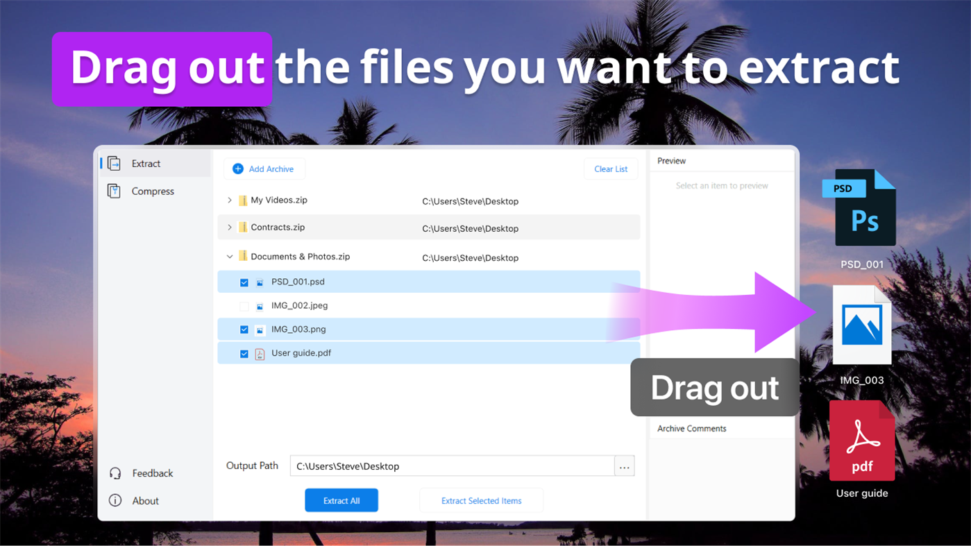 #4. AukZip - RAR Zip (Windows) 게시자: Codaapp Studio