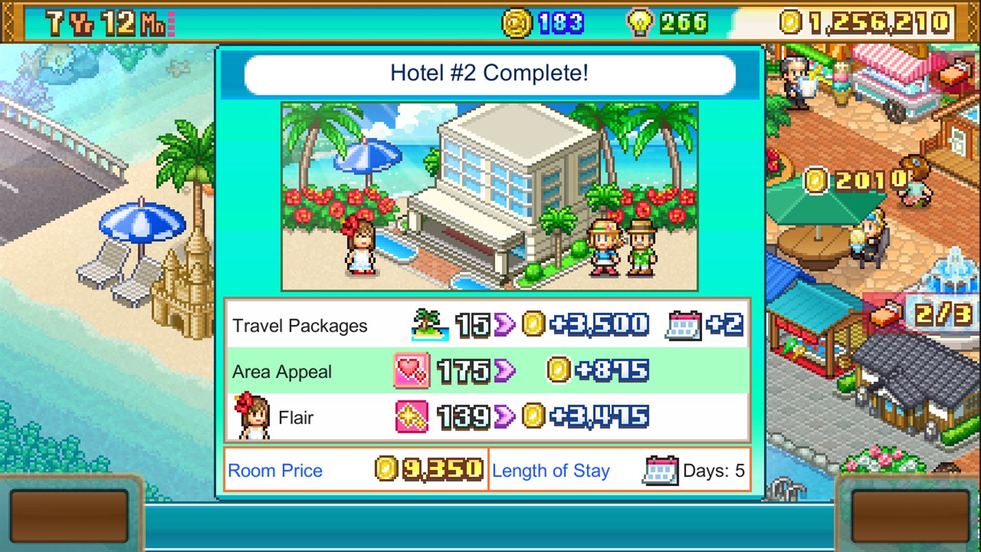 #2. Tropical Resort Story (Windows) 由: Kairosoft
