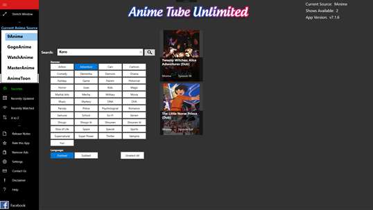 Anime Tube Universal screenshot 1