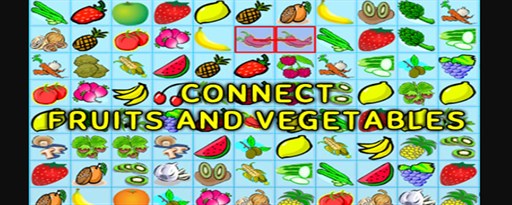 Connect Fruits And Vegetables Game marquee promo image