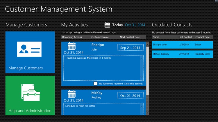Customer Management System - PC - (Windows)