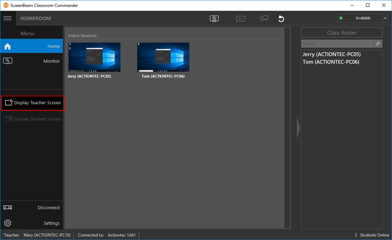 #2. Classroom Commander for Teacher (Windows) Podle: ScreenBeam Inc.