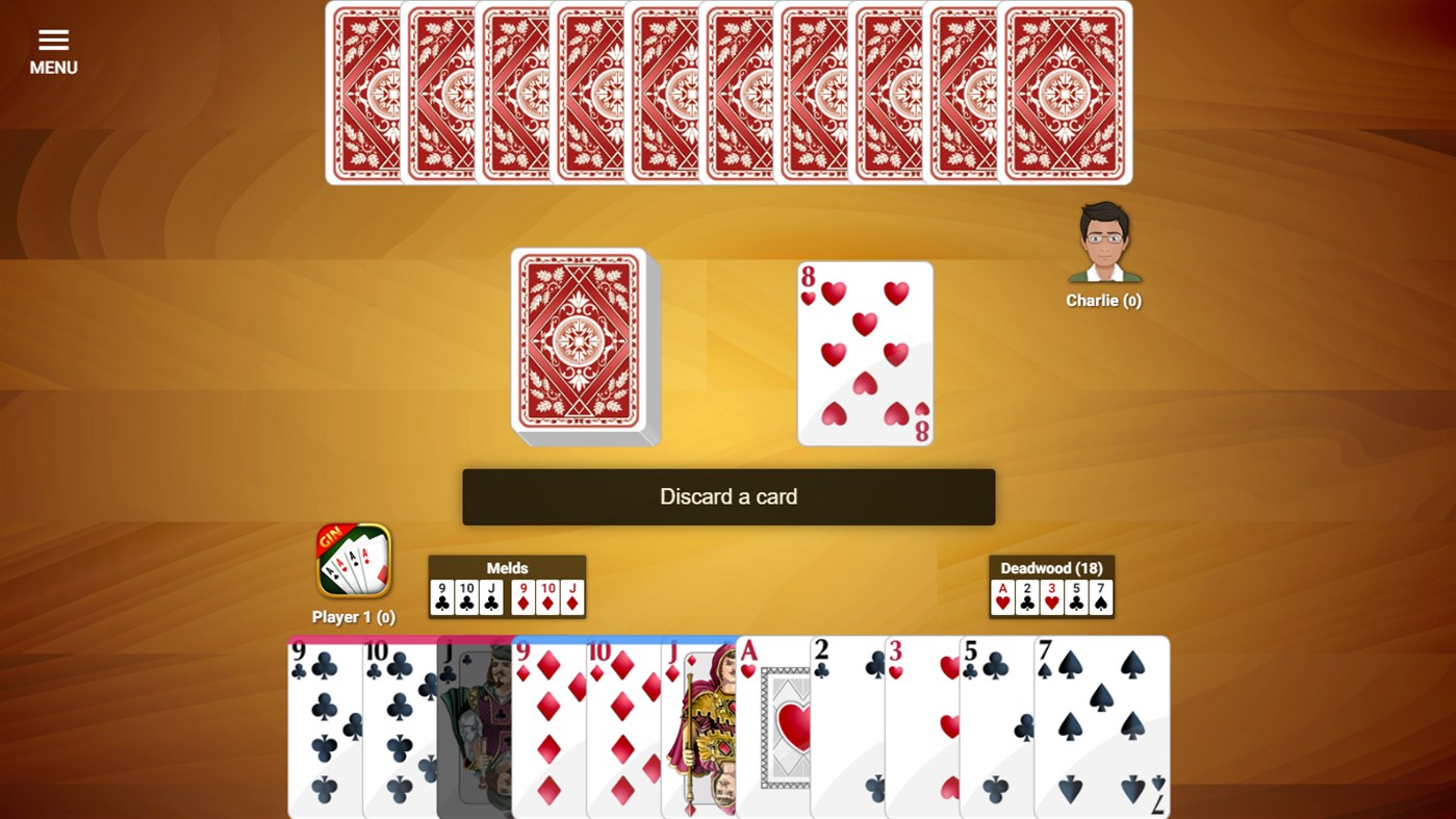 #2. Gin Rummy ! (Windows) 由: TreeCardGames