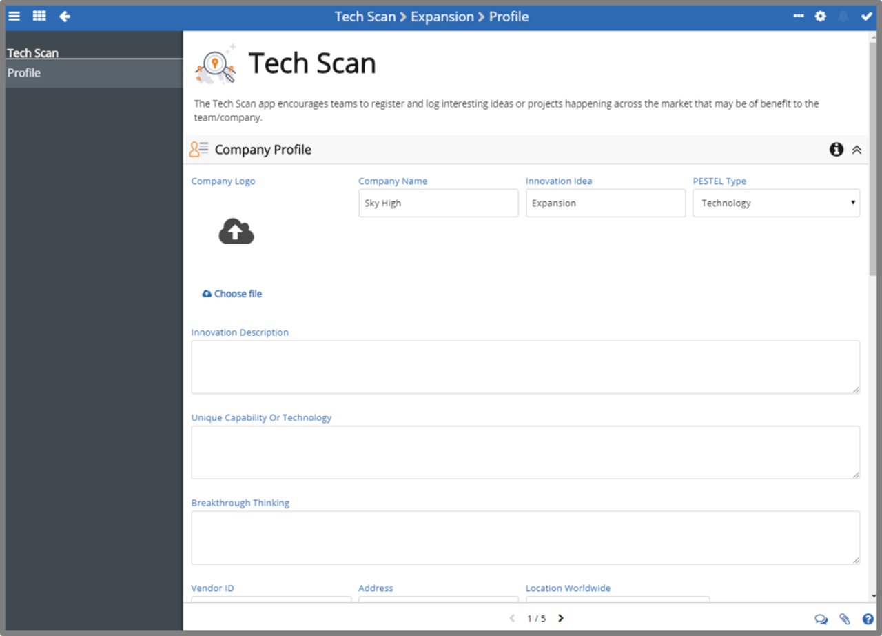 Snapshot 3 of Tech Scan - Technology Tracker