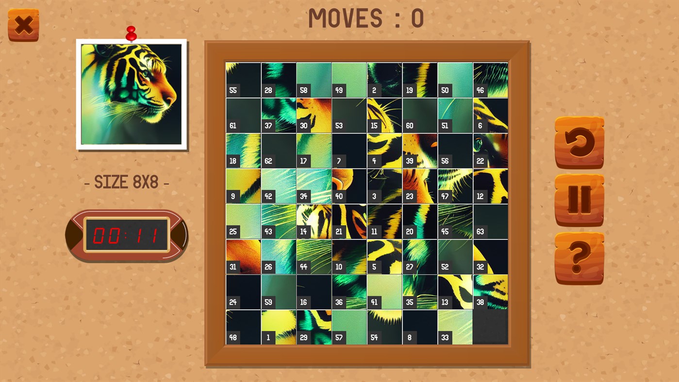 #4. Sliding Puzzle Deluxe for PC & XBOX (Windows) By: PandaSoftwares