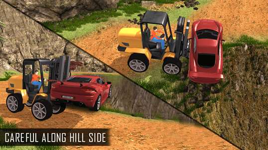 Off Road Forklift Tour Rescue - Hill Top Driving screenshot 4