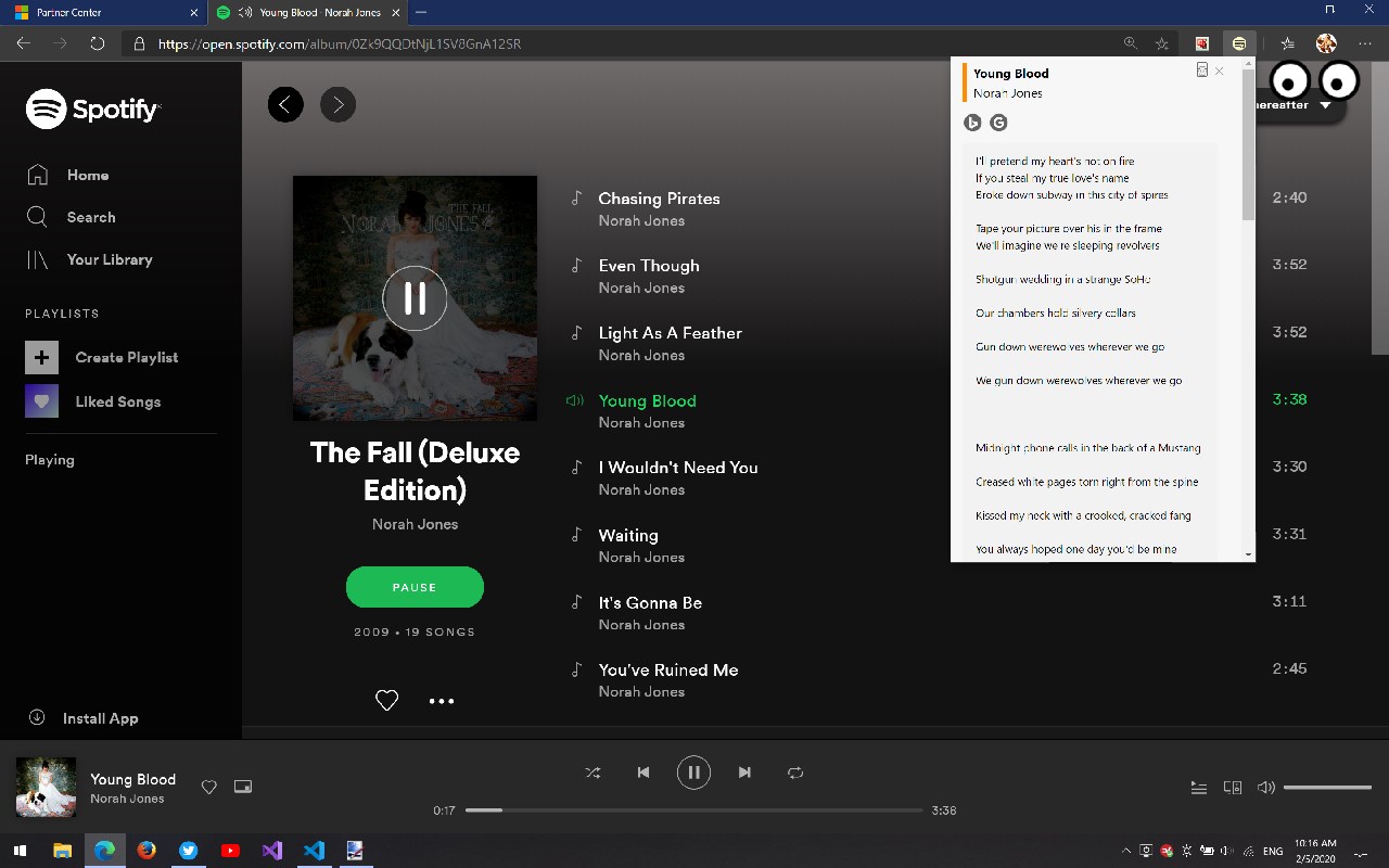 Lyrics Sense for Microsoft Edge