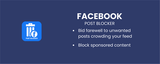 Facebook Post Blocker marquee promo image