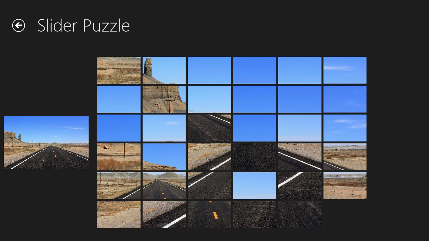Slider puzzle for Windows 10