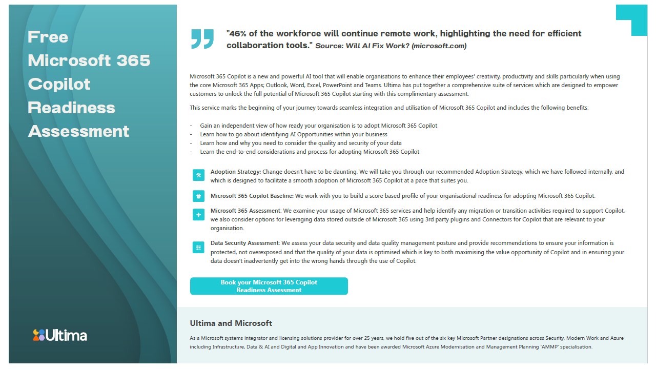 Snapshot 1 of Microsoft 365 Copilot Readiness Assessment - 2 hrs - Assessment