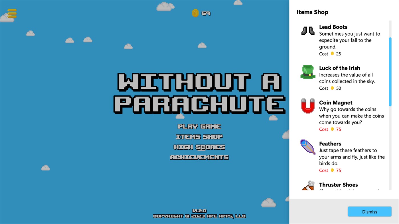 #3. Without a Parachute (Windows) Podle: Ape Apps