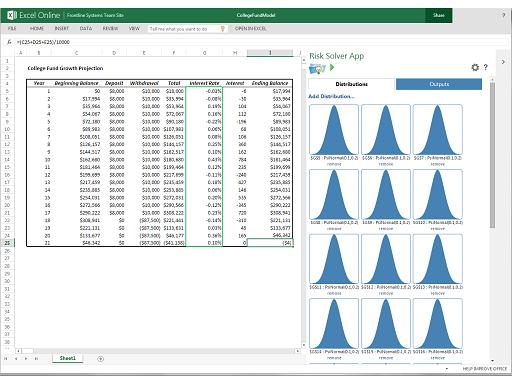 risk solver for excel