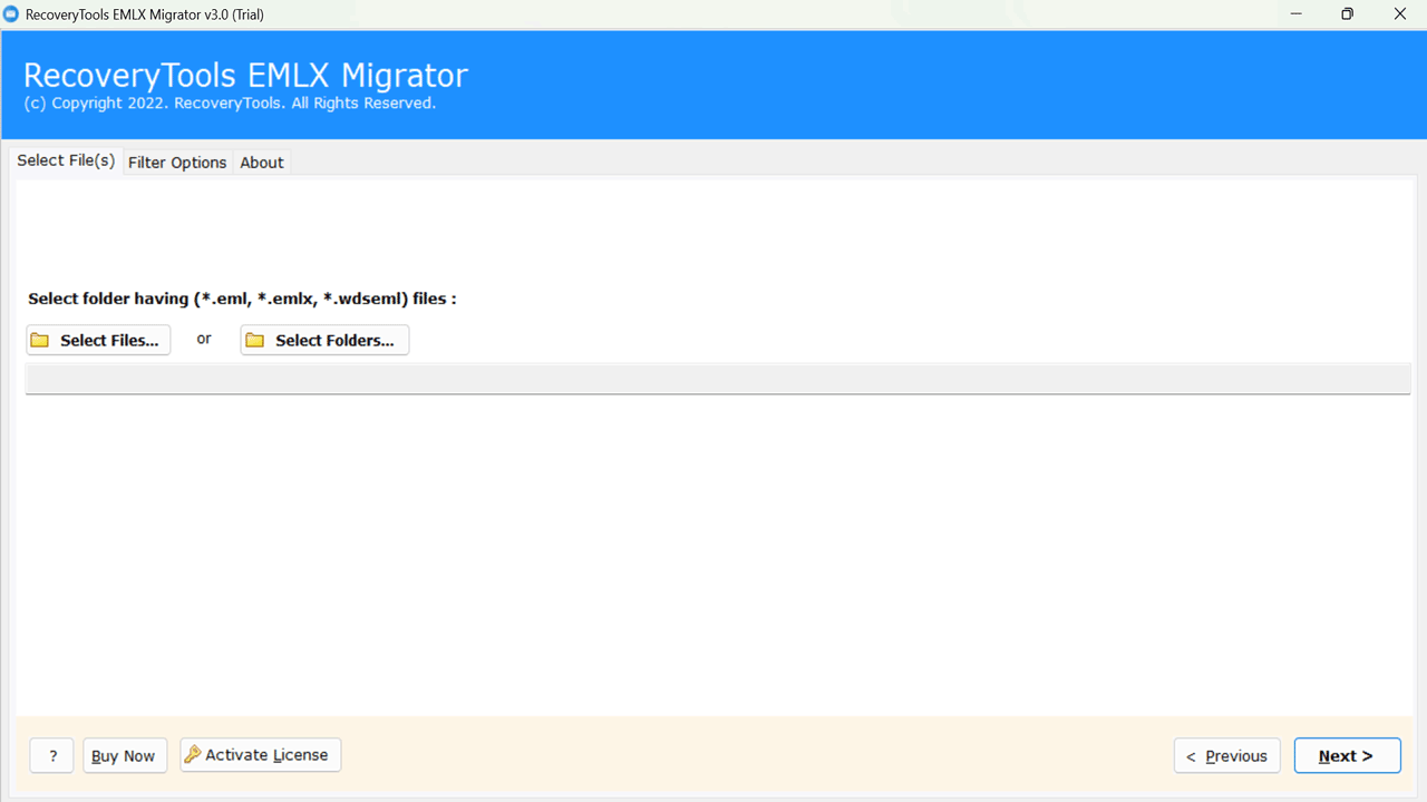 Snapshot 3 of RecoveryTools EML to Outlook Transfer Tool