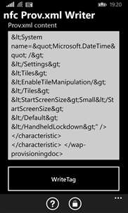 NFC Prov.xml Writer screenshot 5