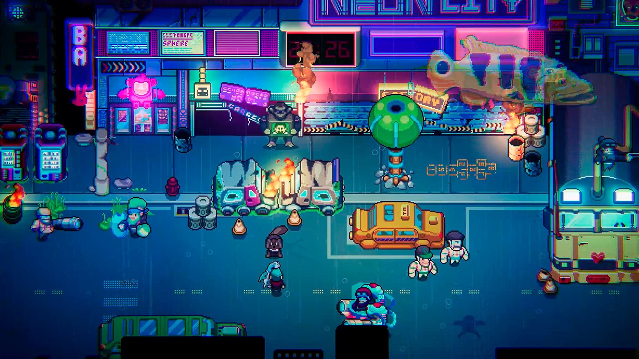 CyberWar Neon City screenshot 1