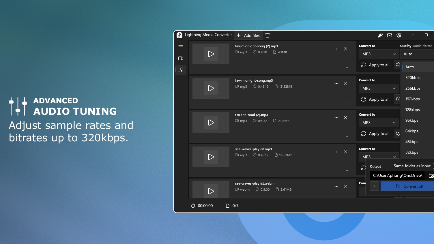 4K Video Converter & Audio Converter - Lightning Media Converter screenshot