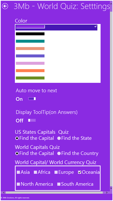 #6. 3Mb - World Quiz (Windows) Bởi: 3Mb Solutions