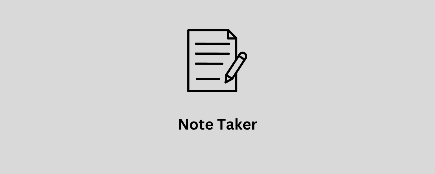 Note Taker marquee promo image