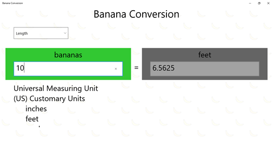 Banana Conversion screenshot 1