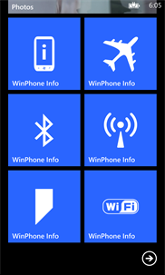 WinPhone Info screenshot 1