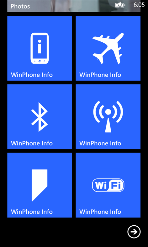 WinPhone Info Screenshots 1