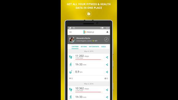 Screenshot: Get all your fitness & health data in one place