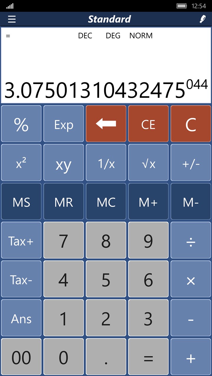 Calc Pro HD Calculator for Windows 10
