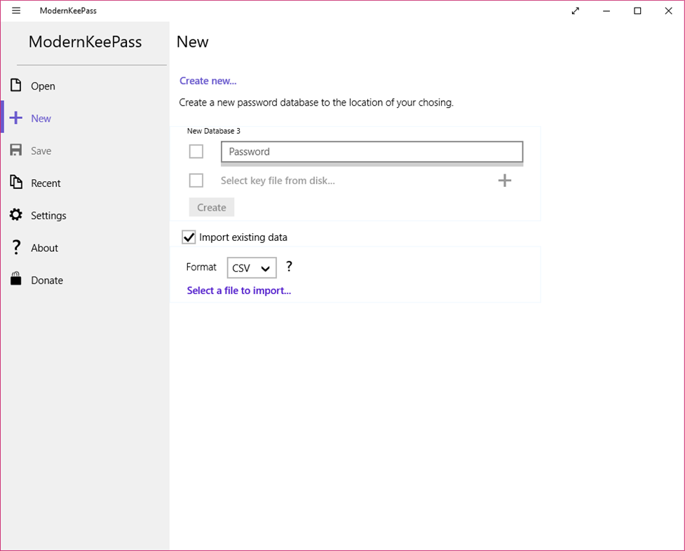 #3. ModernKeePass (Windows) Ved: wismna