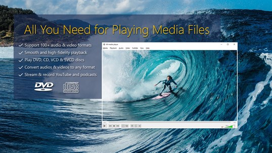 All Media Player - Video, DVD, CD, SVCD screenshot