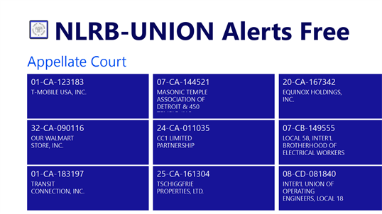 NLRB-UNION Alerts screenshot 7