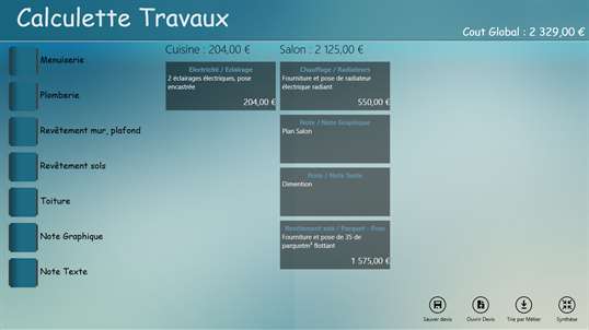 Calculette Travaux screenshot 2