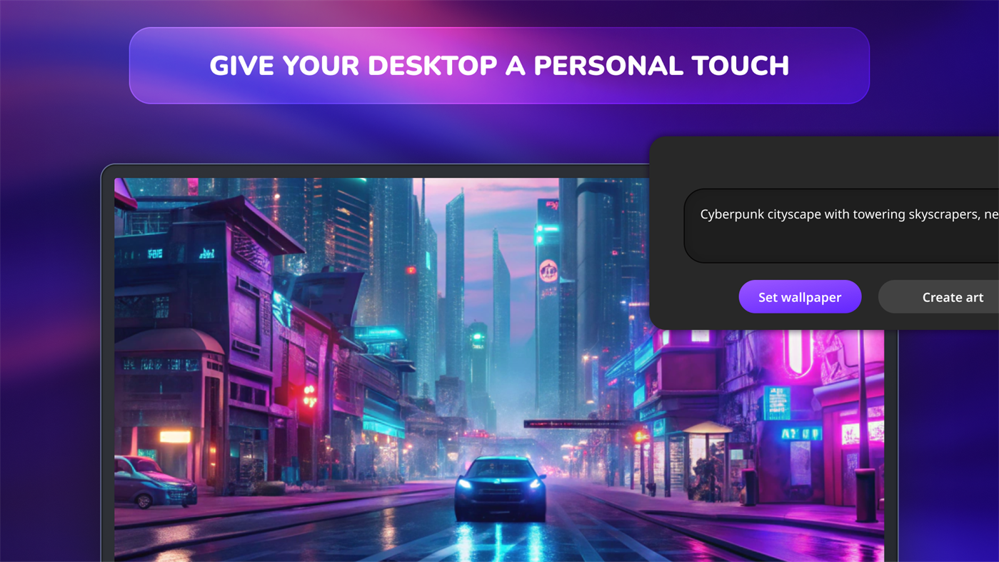 #4. AI Desktop Wallpaper Generator - Art Image by AI (Windows) Oleh: Infy Lab LLC