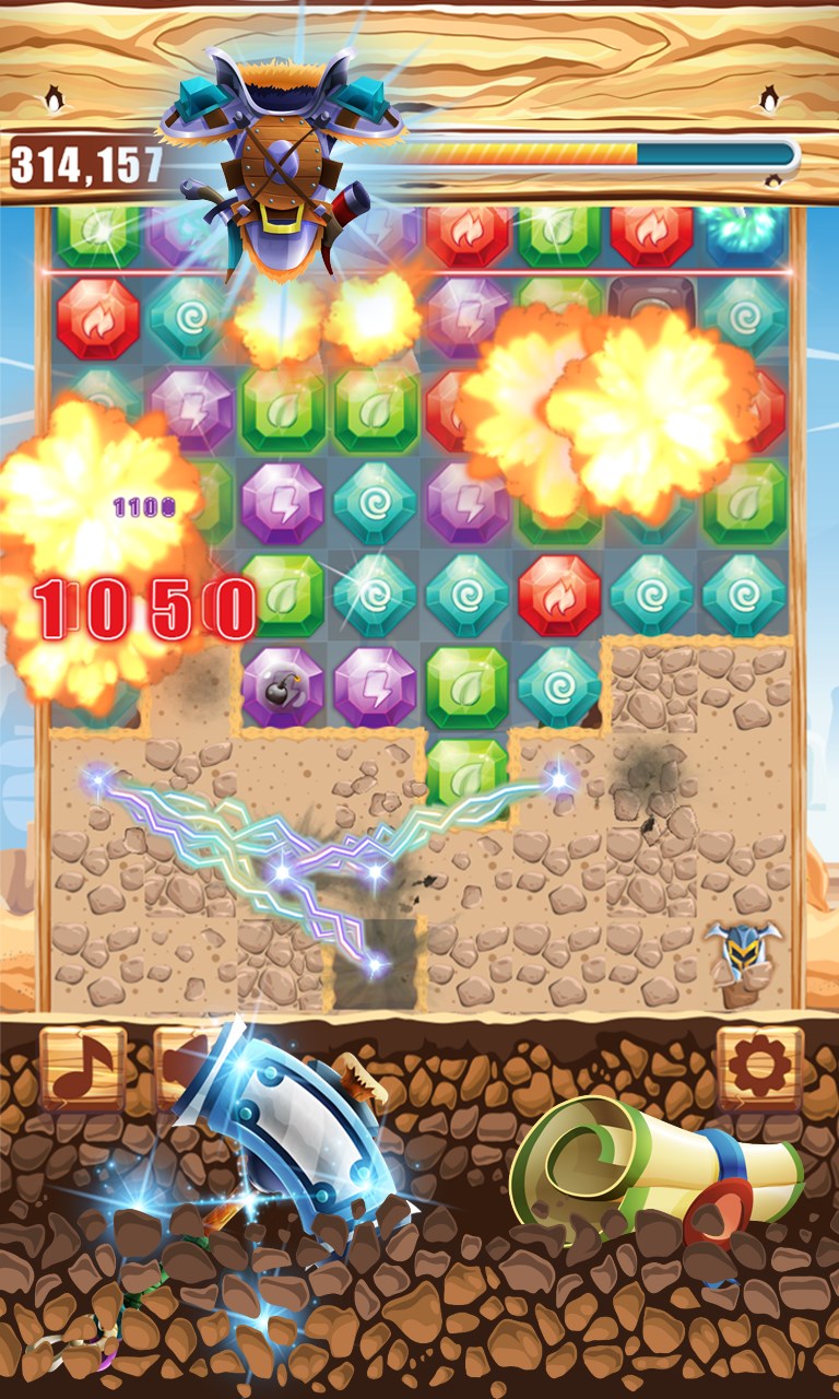 Ergreifen 2 Jewels Miner Dash windows