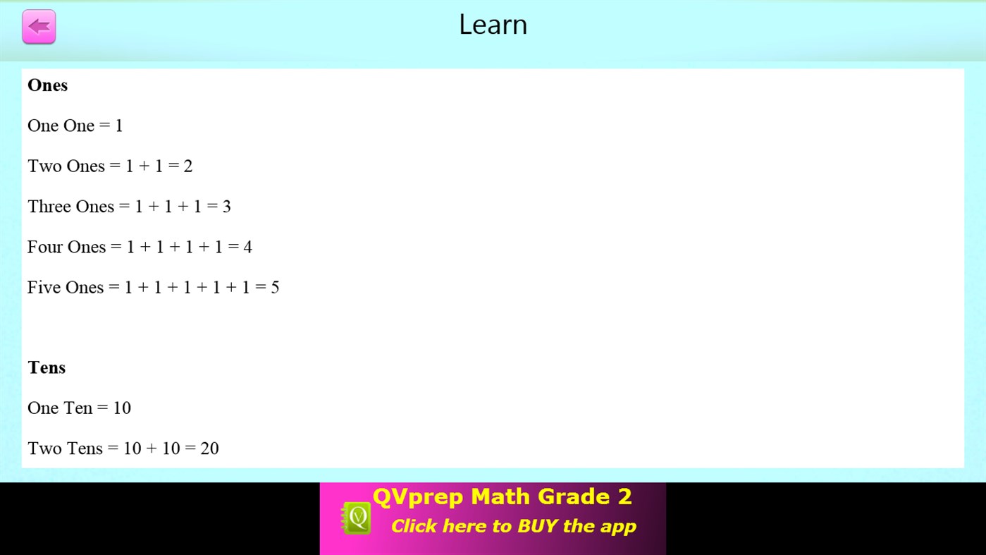 #4. QVprep Lite Learn Math Grade 2 (Windows) 게시자: PJP Consulting LLC
