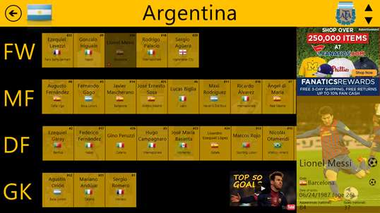 World Cup 2014 Free screenshot 5