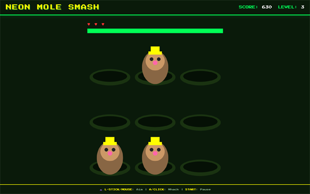 Neon Mole Smash screenshot 3